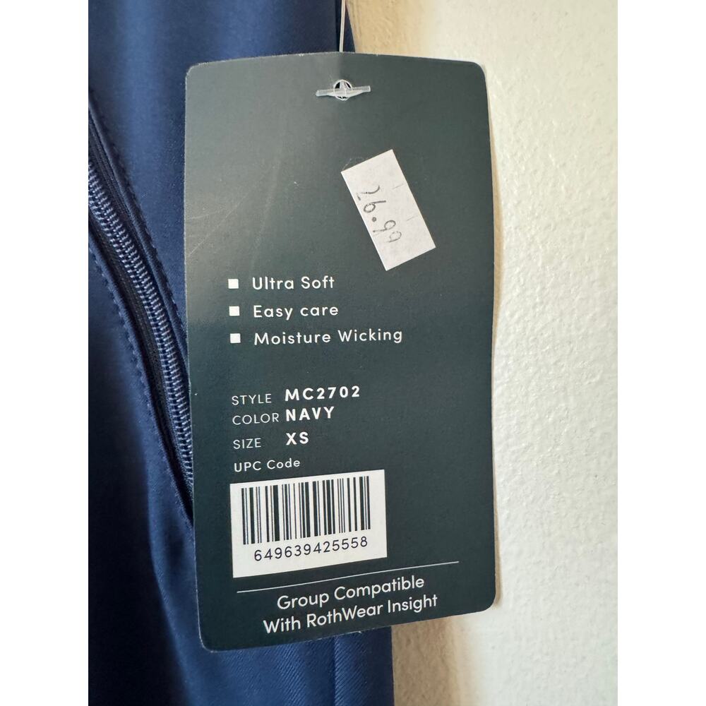 NWT MedCouture Insight Navy Scrub Pants XS Cargo Drawstring MC2702 - Picture 2 of 11